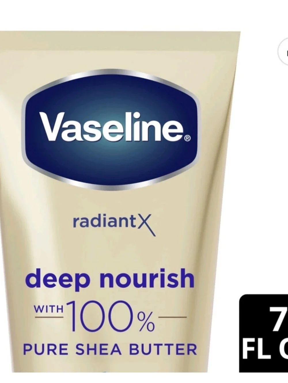 New Vaseline Radiant X Moisturizing Body Butter & Lotion Deep Nourish with 100%
